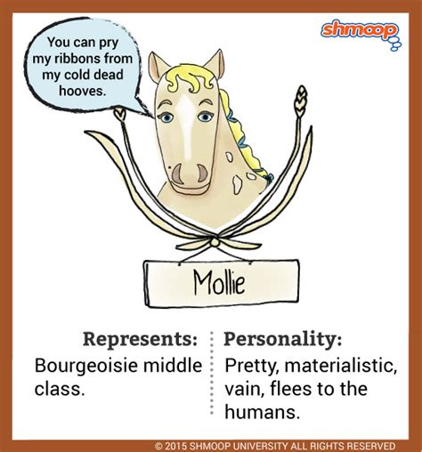 A Physical Description Of Mollie From The Book Animal Farm